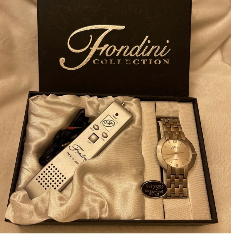 Fondini Watch Collection Watch FM Radio Speaker Light