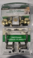 2 Unused Hall & Closet Door Handle Sets