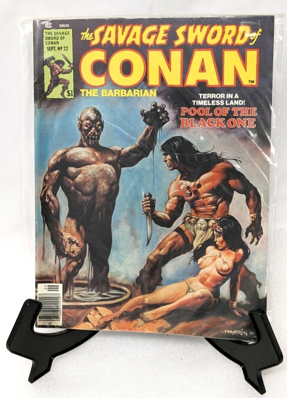Vintage : The Savage Sword of Conan the Barbarian Comic Book : Sept No. 22