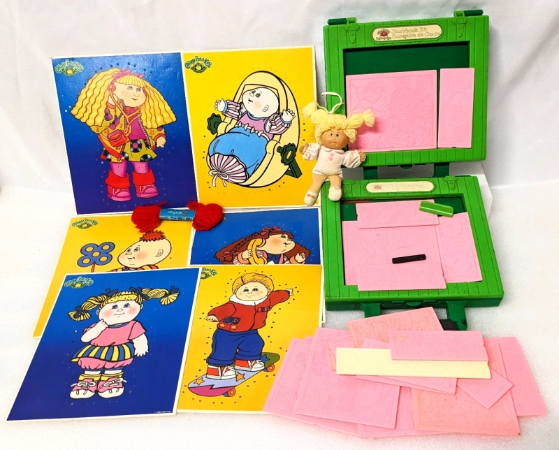 Vintage Cabbage Patch Kids Story Book Kits & Yarn "Connect the Dots" Pages