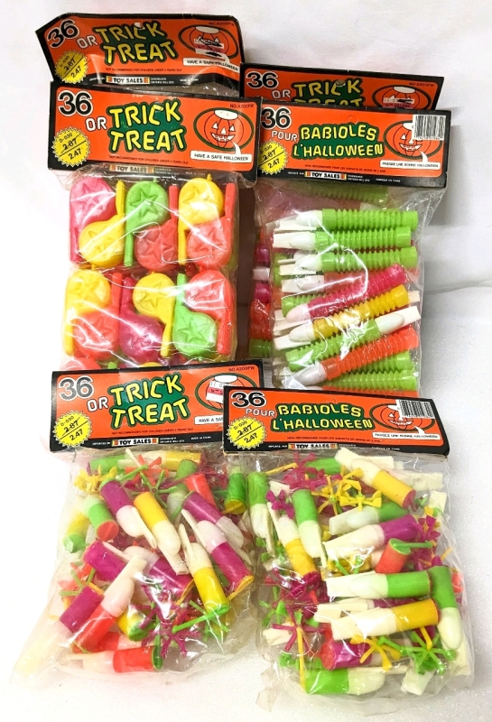 6 Packs of Vintage (New Old Stock) Trick or Treat / Party Favors