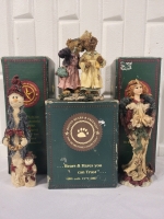 3 Boyd's Bears & Friends Resin Figurines - 5"-7.5" Tall
