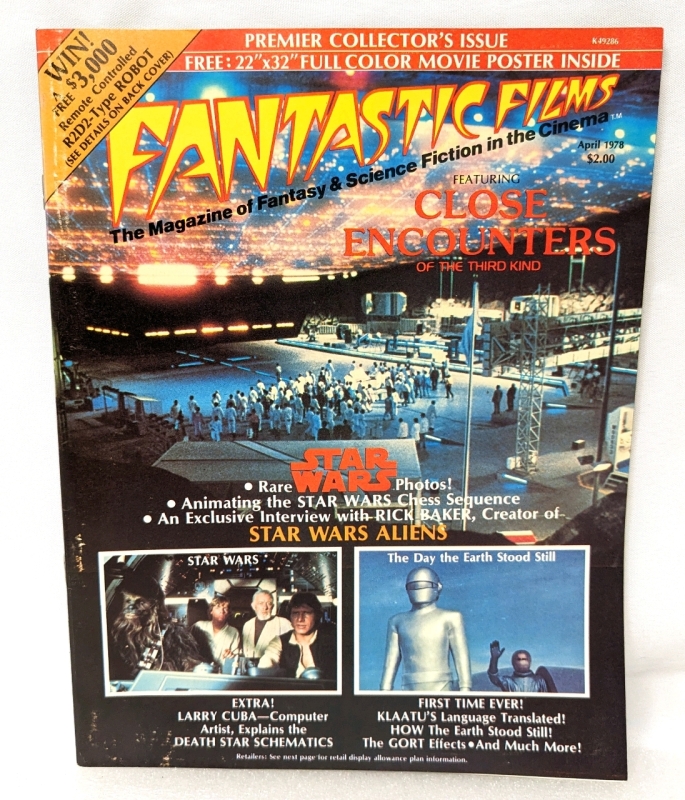 Vintage Magazine : Fantastic Films Premier Collector's Issue : April 1978