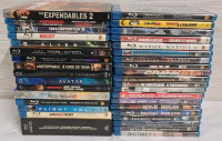 Blue-Ray Movie Movie Lot , 39 Blue-Ray Movies . Pre-owned Condition