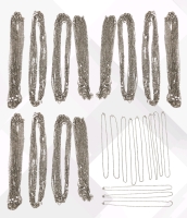 100+ Silver Tone Necklaces 16" Long