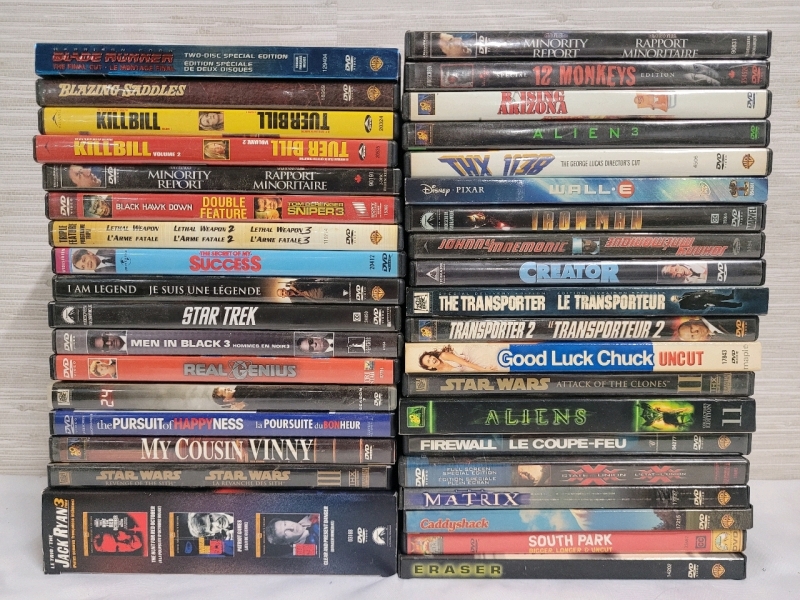 DVD Video Movie Lot , 39 DVD Movies . Pre-owned Condition