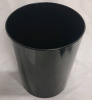 M Design Home Decor 10" Metal Waste Basket , Black . New - 2