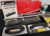 12" Tile Cutter , 1/8" Tile Spacers , White Dry Grout , Grout Float Trowel , Notched Trowel , Bin - 2