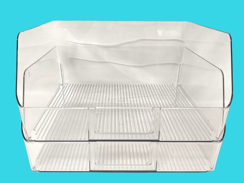 2 New Large Sturdy Plastic Nesting Trays