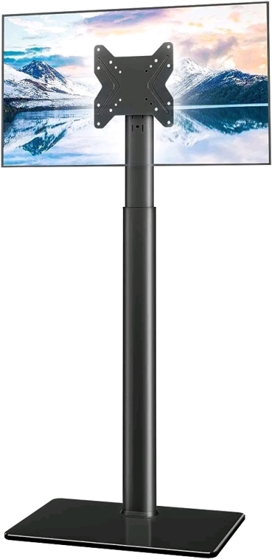 Universal TV Stand Monitor with Mount 100 Degree Swivel Height Adjustable and Tilt Function for 19 - 43 inch LCD TVs