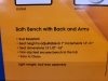Guardian Bath Bench with Back & Arms . New - 3