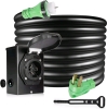 MiColly 50 Amp Generator Extension Cord & Power Inlet Box , 20ft. Long - New