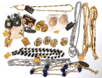 Vintage New Old Stock Jewelry: D'ORLAN, Silver & Gold Tone, Chains & Earrings