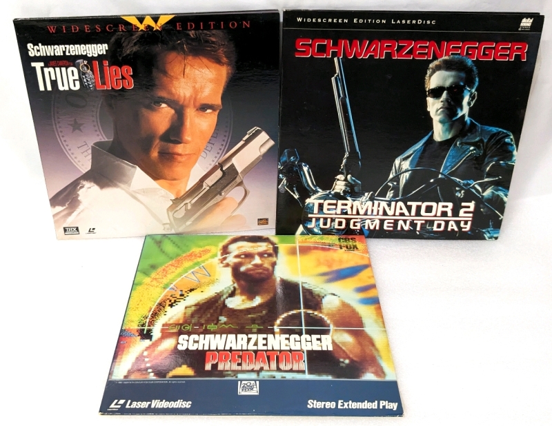 Vintage LaserDisc Movies: Terminator 2 Judgement Day, Predator & True Lies