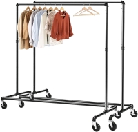 Greenstell 59" Industrial Pipe Style Garment Rack , 2-Pack . New