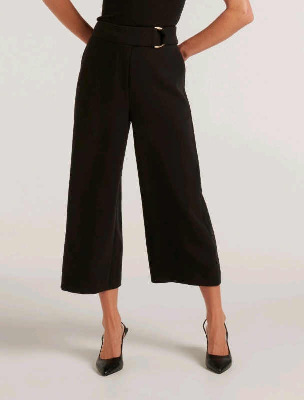 New EVER NEW Wanda D-Ring Culotte Pants (Size 4)