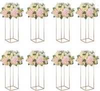Flyhill 8pc. Metal Centerpiece Flower Table Decoration Stands . New