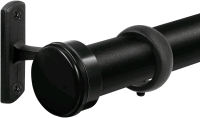 New Curtain Rods for Windows 120 to 160 inch Indoor/Outdoor Ceiling or Wall-Mount - Black