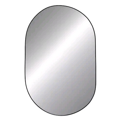 New Oval Black Framed Mirror 29" long and 20" wide