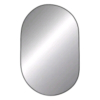 New Oval Black Framed Mirror 29" long and 20" wide