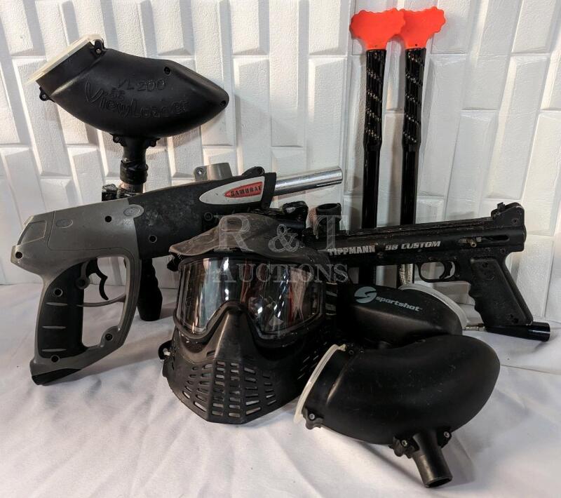 Paintball Equipment Collection.