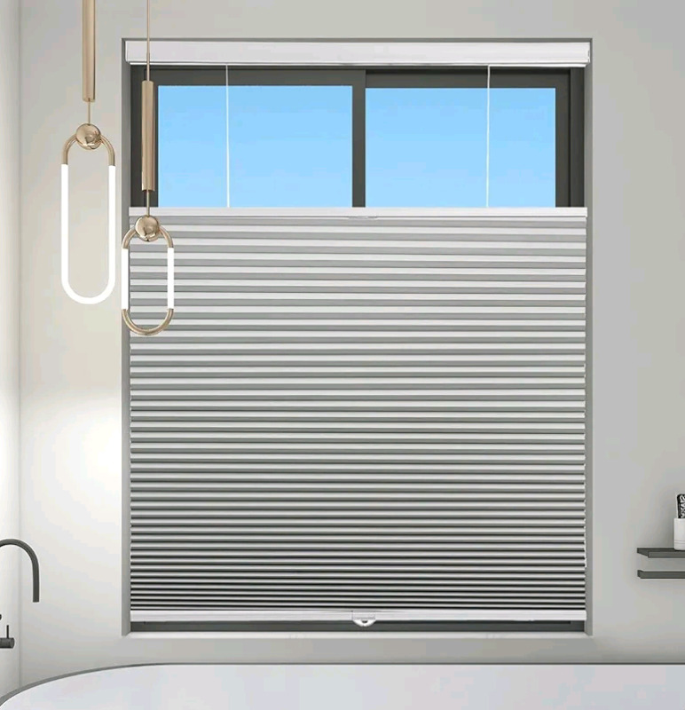 Changshade Blackout Cellular Shades Cordless, Top Down Bottom Up Window Blinds