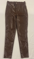 NEW Wet Seal brown leather pants size Large