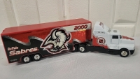 Vintage Buffalo Sabres Diecast Truck & Trailer - 8" Long