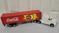 Coca-Cola Diecast Truck & Trailer - 8" Long