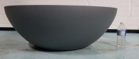 New 33" Diameter Large Low Bowl Lightweight Fiberglass Planter