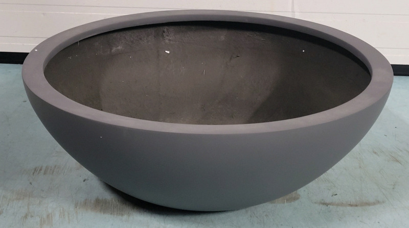 New 33" Diameter Large Low Bowl Lightweight Fiberglass Planter