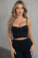 NEW ABRIL Corset Top size M Black