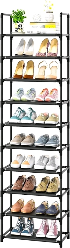 Oyrel 10 Tier Shoe Rack Organizer for Closet / Entryway . New