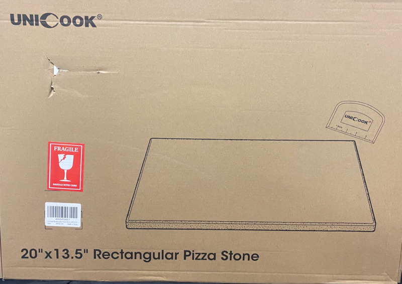 UNICOOK Rectangular Pizza Stone 20” x 13.5”