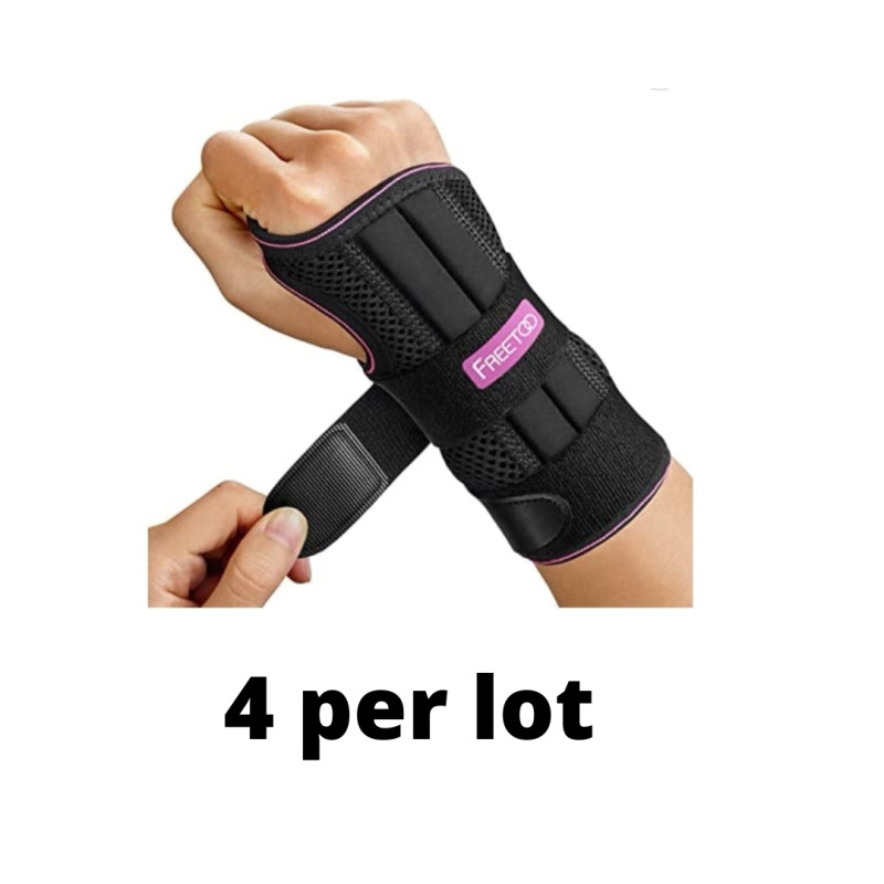 4 (FOUR) New Freetoo Wrist Brace L/XL Right Hand