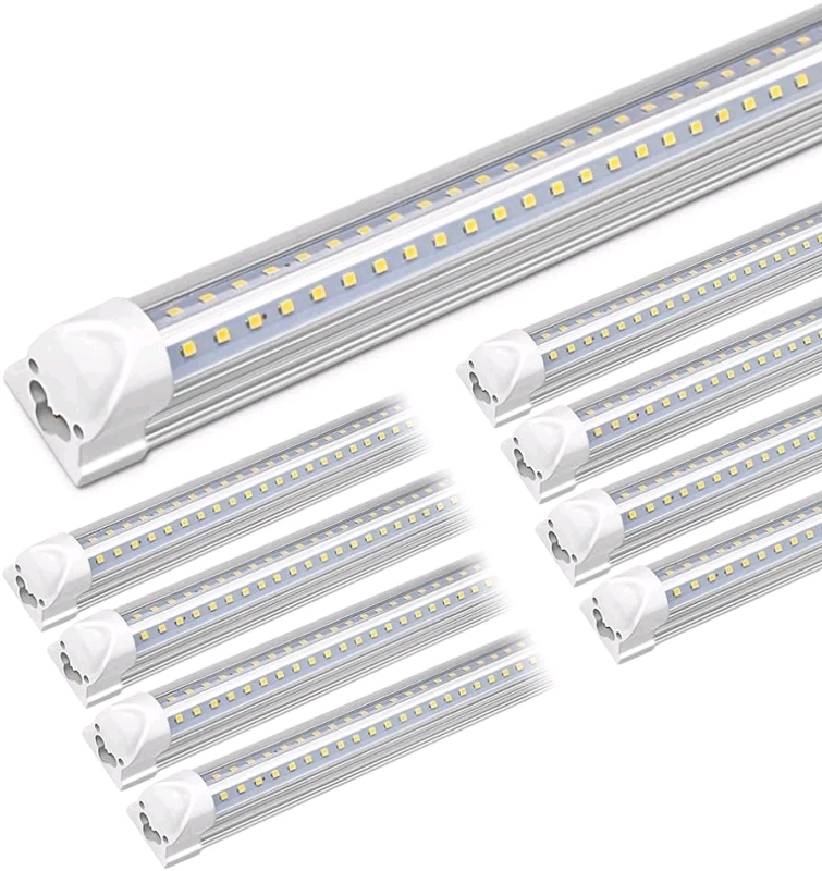 Kihung 4ft LED Shop Light Fixture , V Shape T8 Shop Lights , 10-Pack - New