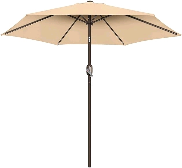 Funsite 9ft Patio Umbrella with Push Button Tilt & Crank . New in box