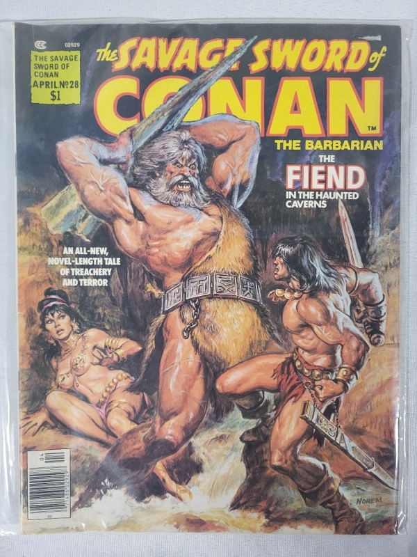 The Savage Sword of Conan The Barbarian - Vintage Comic Book