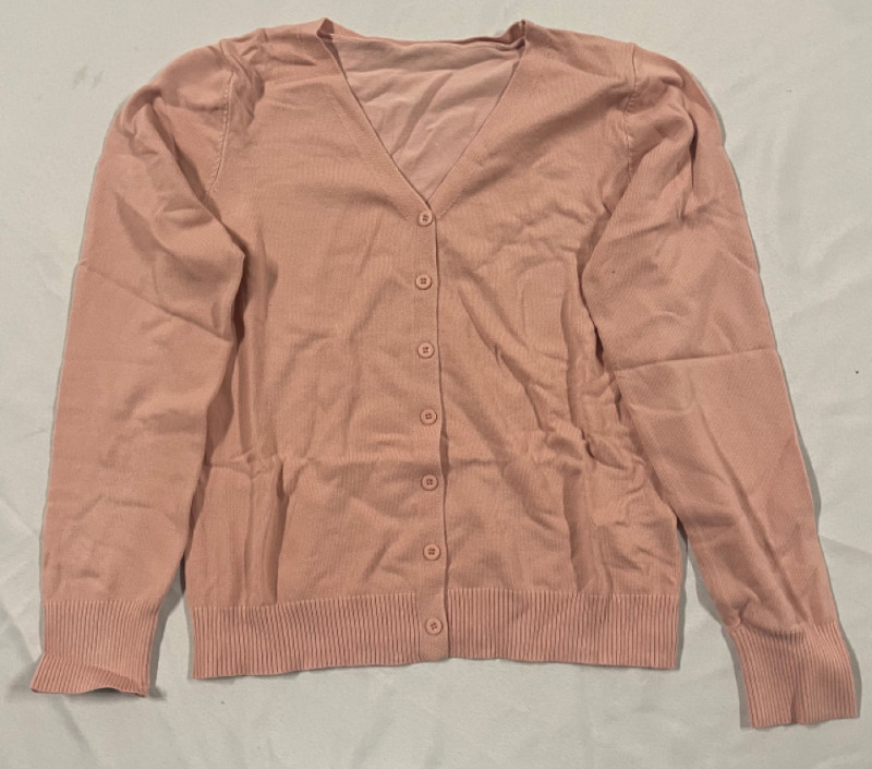 NEW SHEIN button down cardigan color pink size Large