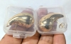 10 New Pairs Gold Tone Chunky Teardrop Earrings - 5