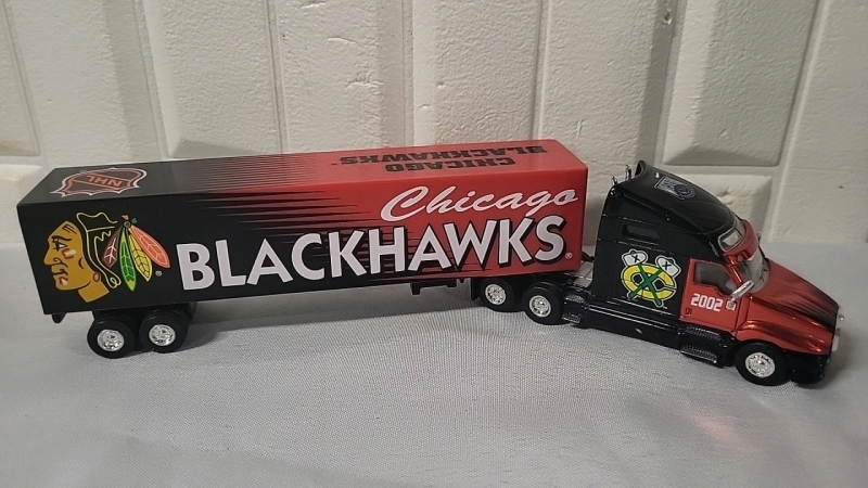 Chicago Blackhawks Diecast Transport Truck & Trailer