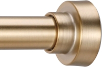 New YNL Shower Curtain Rod Tension- No Drill - 42-73" in Warm Gold