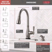 Delta Pull-Down Kitchen Faucet - Charmaine