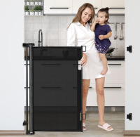 Extra Tall baby gate Black 42&rdquo; tall