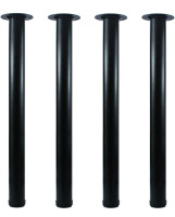 QLLY 24&rdquo; adjustable tall metal Desk Legs set of 4 Black