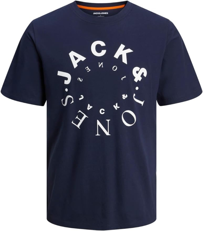 NEW Jack & Jones Warrior Tee crew neck Navy size Large