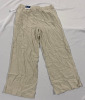 NEW Old Navy Wide Leg Linen Biege Pants Size Jambe Large - 2