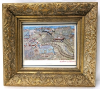 Vintage Signed Framed Print " Industry / L'Industry " Arthur Villeneuve