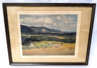 Vintage Framed Print " Sunrise Valley in Cape Breton, Nova Scotia "