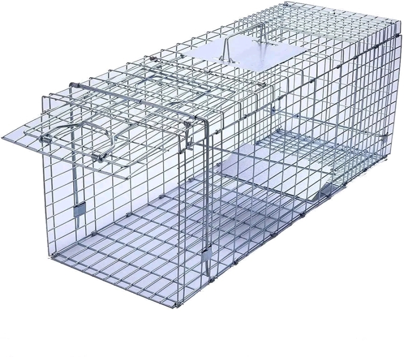 New - Faicuk Large Collapsible Humane Live Animal Cage Trap , 32"×13"×11"